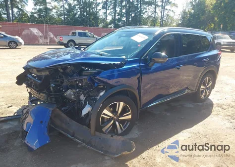 2021 Nissan Rogue Platinum Fwd из США, поврежденный, VIN JN8AT3DC1MW100665